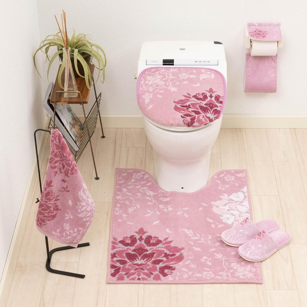 Senko DECORMUSEE Precious Long Toilet 80 x 60 30277 Mat, Approx. cm, Pink, Elegant,