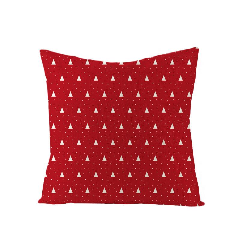 New Christmas Pillow Cover Printed Decorative Cushion Cover Home Sofa Cushion Linen Sofa Back