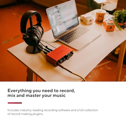 FOCUSRITE Scarlett Solo 4th Generation USB Audio Interface for Guitarists, Vocalists, and Producers: High-Fidelity, Studio-Quality Recording with All