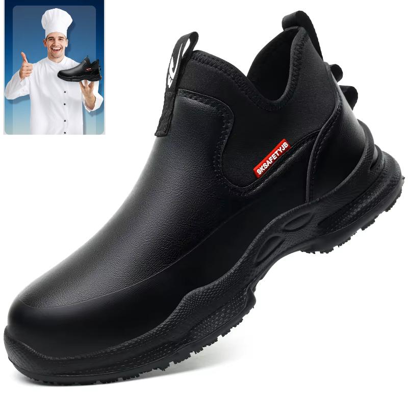Fashion  Lightweight Men's Kitchen Chef Shoes Imitation Octopus Suction Cup Non-slip Waterproof Outdoor Male Boots Sneakers