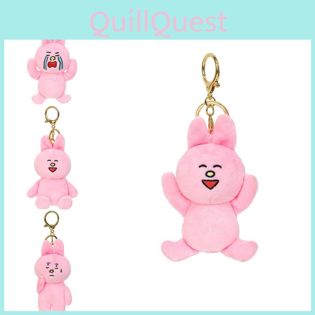 Plush Pink Rabbit Toy Cartoon Cute Doll Backpack Pendant Childrens Gift Holiday