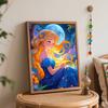 Disney Animation Digital Oil Painting Alice Moon Night Sky Diy Handpainted Coloring Painting Home Decoration Craft Gift Art Wall Decor