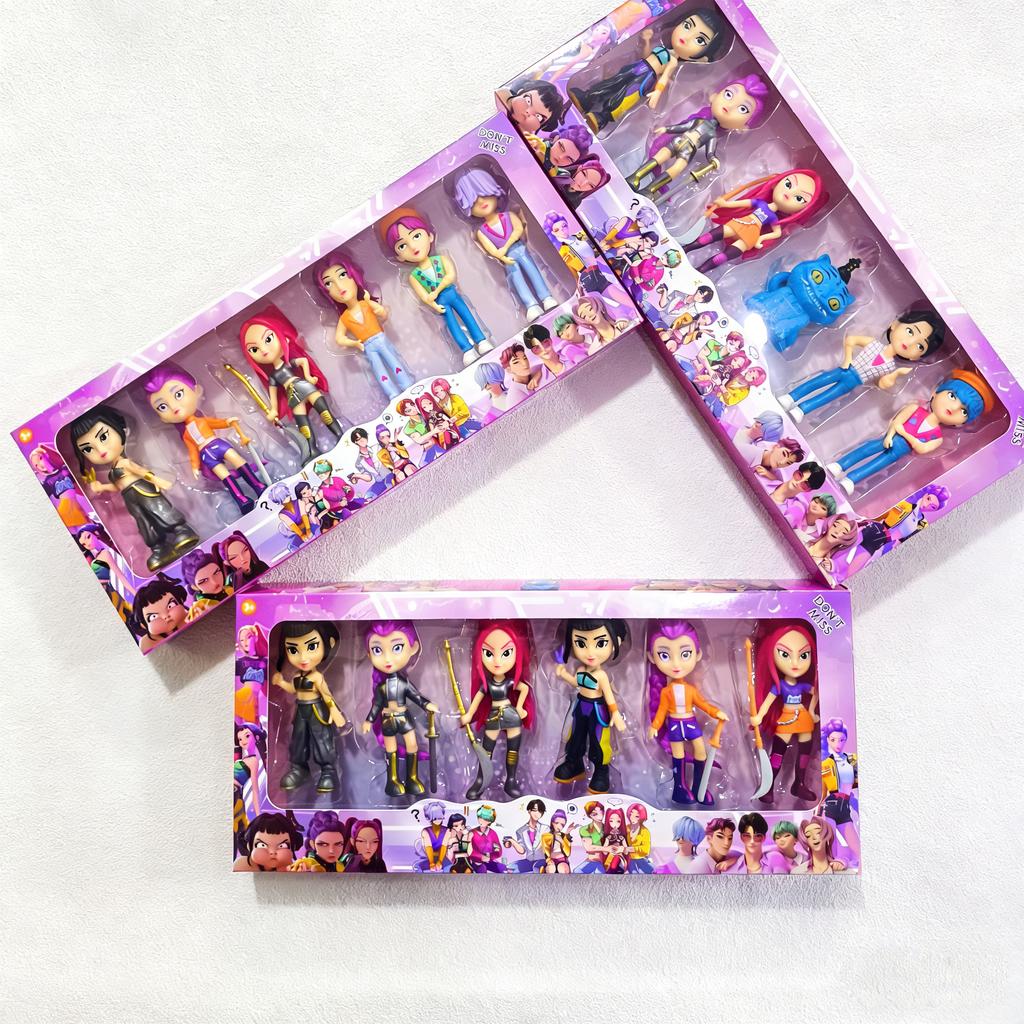 2027 Kpop Demon Hunters Anime Figure Rumi/Zoe/Mira PVC Model Decoration with Box Kawaii's Dolls Boys Girls Gifts Birthday Gift