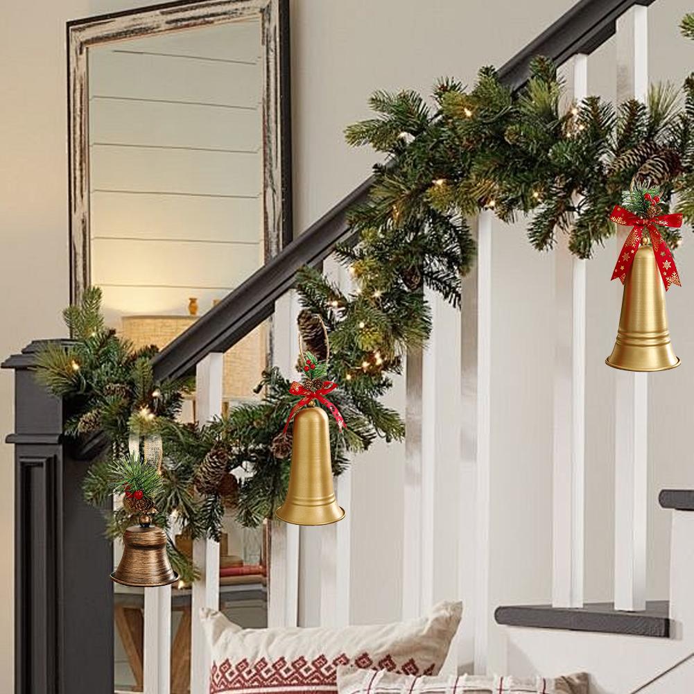 Christmas Metal Bell Christmas Tree, Door Handle Decorative Pendant Festival Scene Accessories And Props Ordering Summons Bell