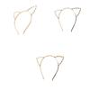 Alloy Cat Ear Headband Pearl Rinestone Hairband Headwear Costume Fancy Party