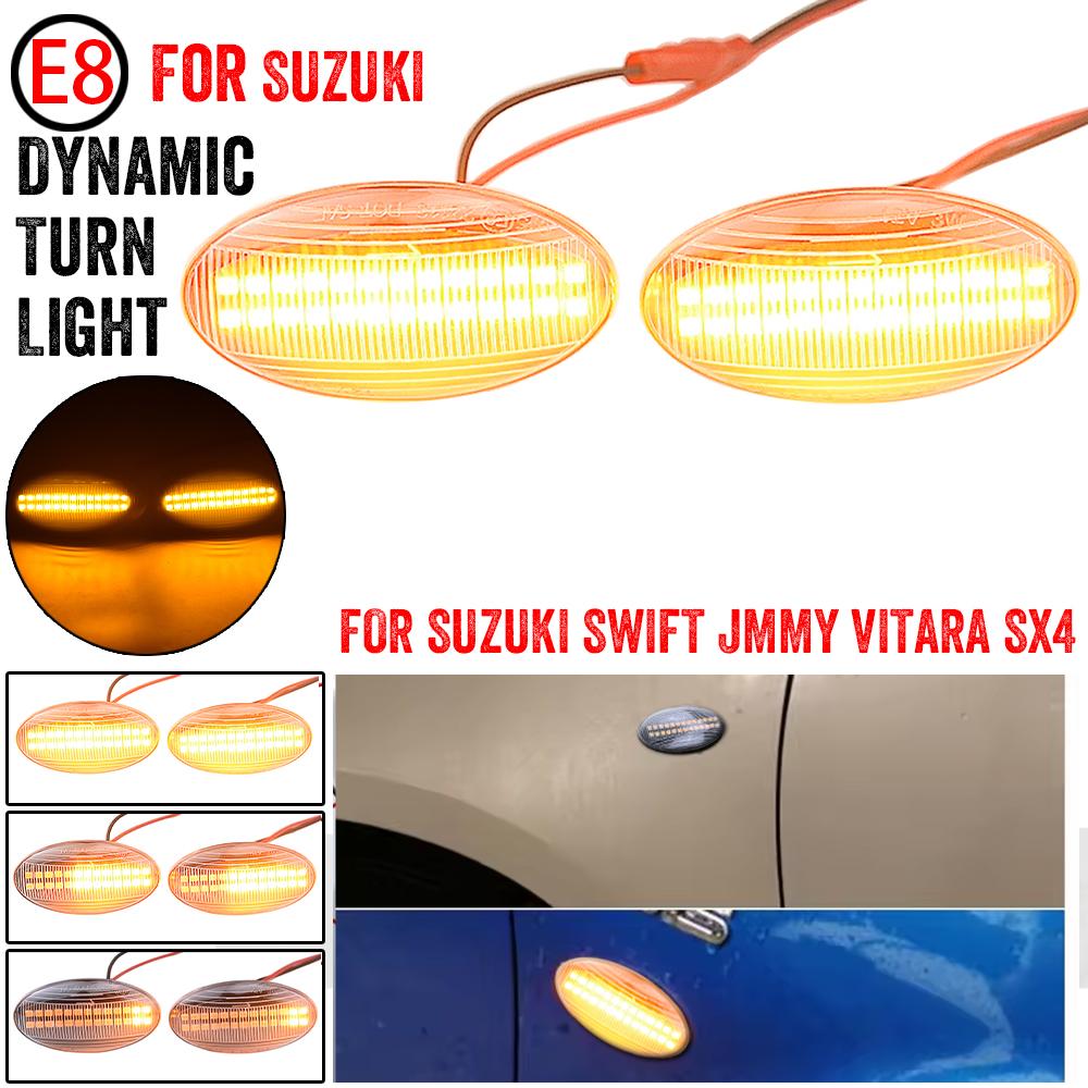 New Dynamic Side Marker Turn Signal Light Sequential Blinker Light Indicator For Suzuki Swift Jimmy Vitara SX4 Alto