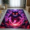 Gengar Pokemon Cartoon Ectoplasma Living Room Non-Slip Area Rug Soft Carpet for Bedroom Kids Playroom Sofa,Home Decor Doormat