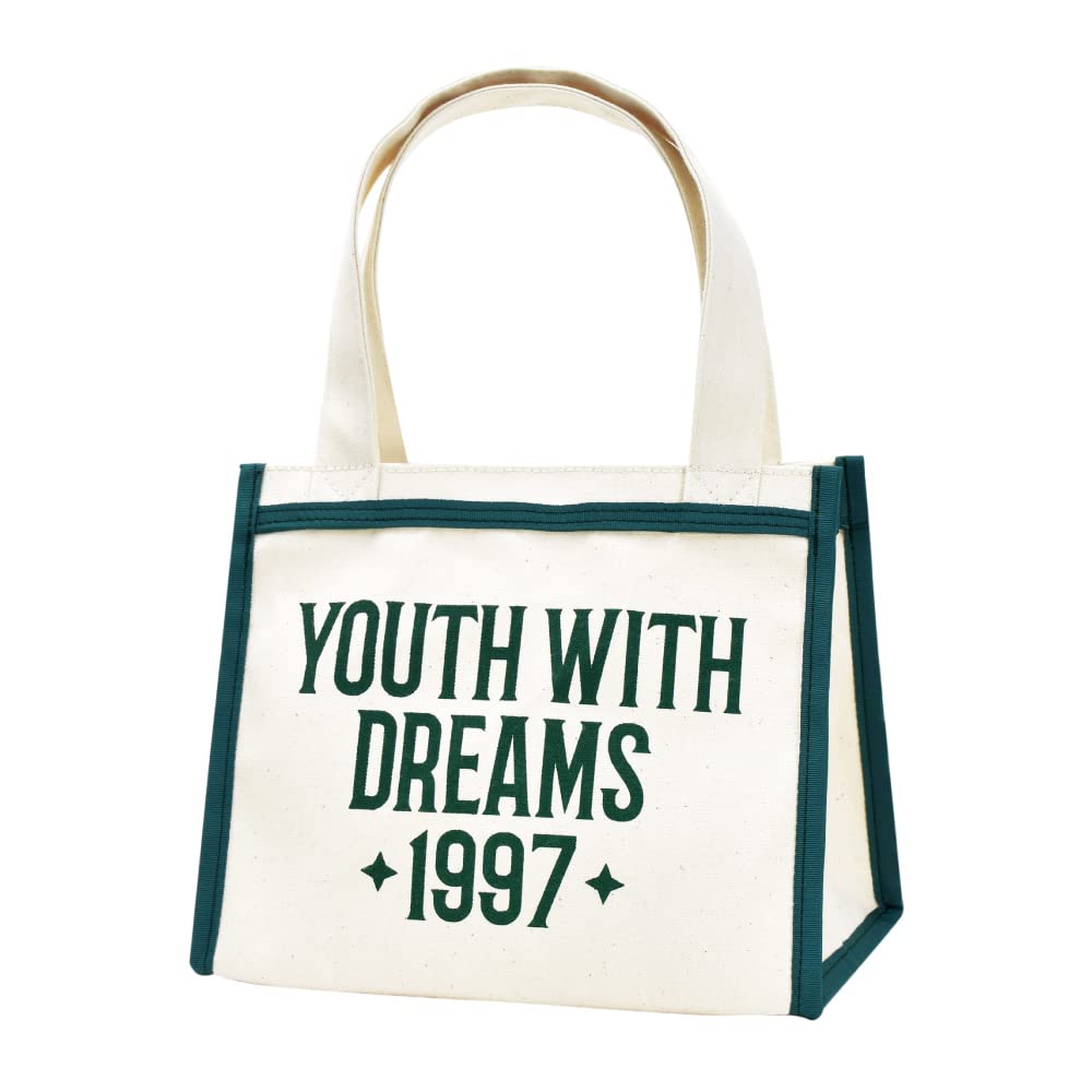 

Tote Bag Mini Tote Lunch Tote Made in Japan Piping Logo Print Reverse Mini Tote Bag 0014 Green [Aventura]