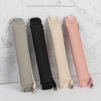 Sac à crayons portable en cuir PU pour réunion de bureau Porte-stylo Clip pour stylo Trousse à crayons