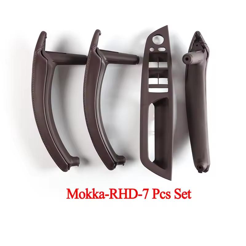 E70 E71 LHD RHD Upgraded Interior Door Handle with Leather Cover Assembly Full Set for BMW X5 X6 E70 E71 E72 2007-2014