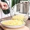Yousheng Collapsible Deep Fryer Basket Stainless Steel Fry Basket with Foldable Handle 6/7 Inch Round Wire Mesh Basket for Kitchen Frying Chicken