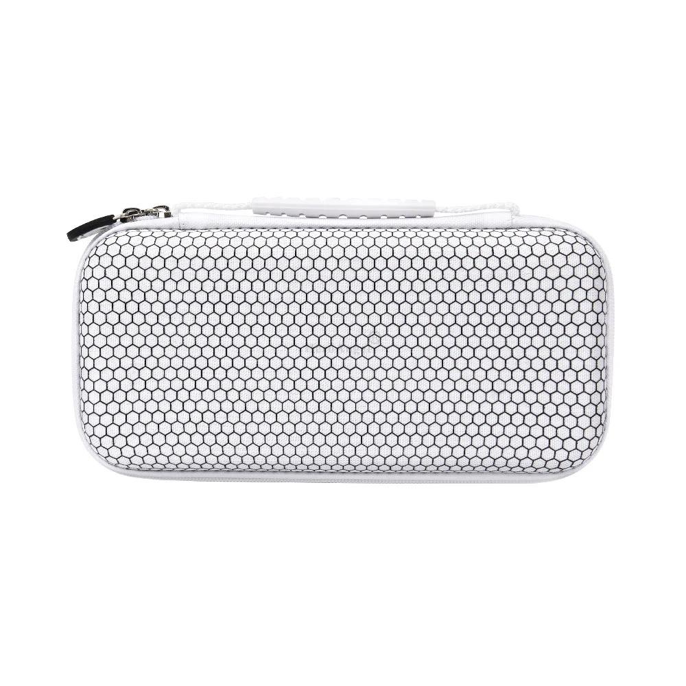 

Чехол для переноски, портативный дорожный чехол, защитная водонепроницаемая жесткая сумка для Switch OLED с 10 игровыми слотами и 1 защитной пленкой для экрана 25.5*12.3*4.8cm белый