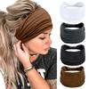Stretchy Solid Color Sports Headband - Sweat-Absorbing Yoga & Running Hairband