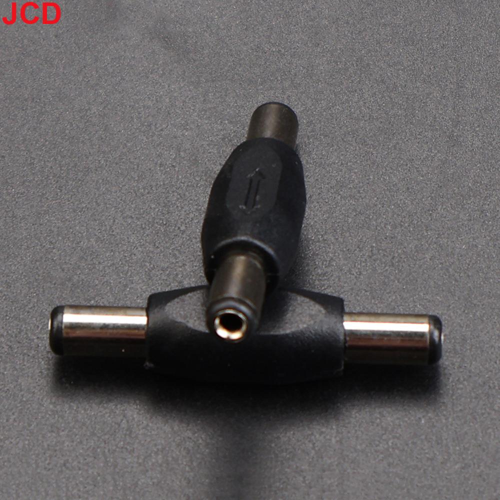 JCD 5pc 5.5mm*2.1mm Male To Male DC Power Plug Jack and Female To Female Socket Connector For CCTV Camcer Panel Mounting Adaptor