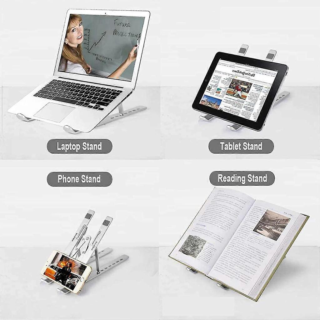 Adjustable Laptop Stand, Foldable Ventilated Cooling Notebook Stand For Macbook Pro/air, Hp, More 10-15.6laptops