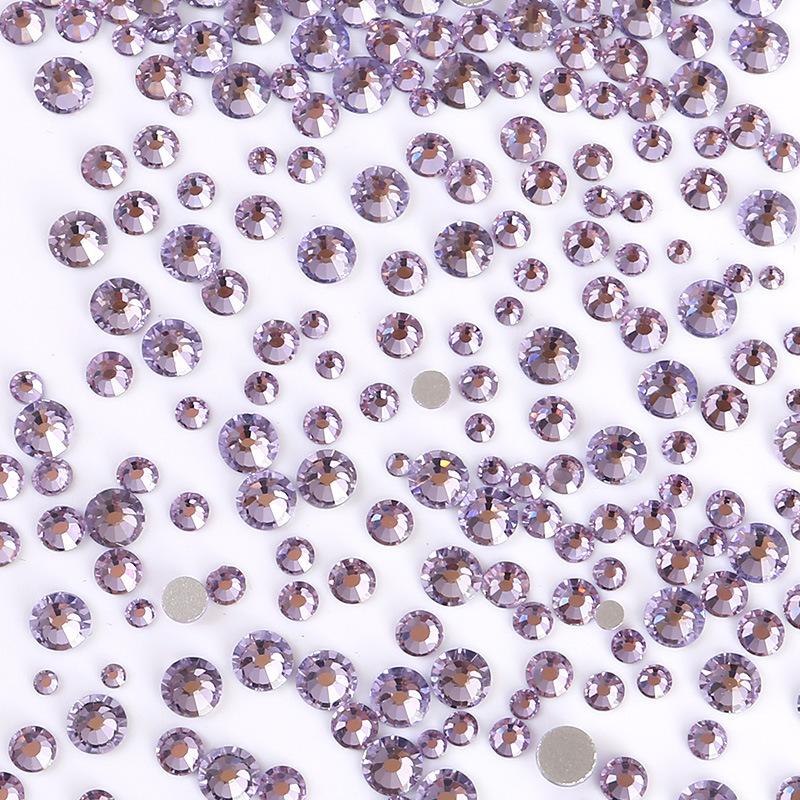 Nail Art Größe Gemischt Flacher Boden Diamant Ss6-Ss20 Mehrgrößen Strass Schmuck 1440 Stück