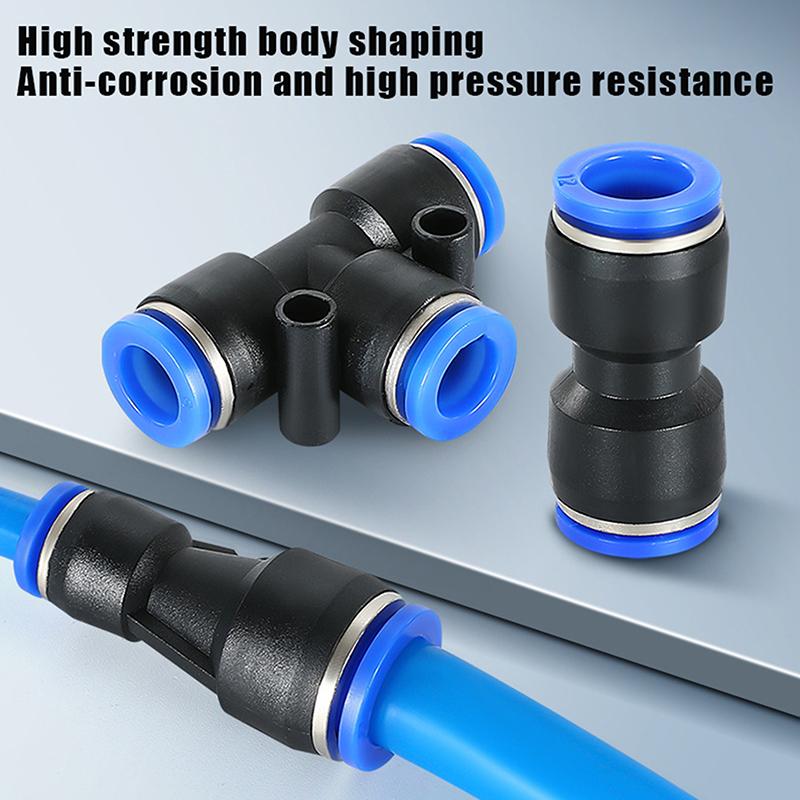 10 Stück Pu Pe Pv Pneumatikverschraubungen Pk Pza Py Rohrverbinder Hvff Sa Pm Schlauch 8mm 12mm Luftschlauch Schnellverschluss-Fitting