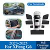 For XPeng G6  2024 2025 Car Magnetic Coverage Sunshade Anti-UV Mesh Sunshade Sunscreen Privacy Protection Auto Accessories