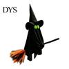 Venkovní dekorace duchů na zahradu Halloweenská čarodějnice Závěsná ozdoba na koště Strašidelný klobouk Plovoucí party rekvizity Přívěsky Vnitřní dekorace strašidelného domu