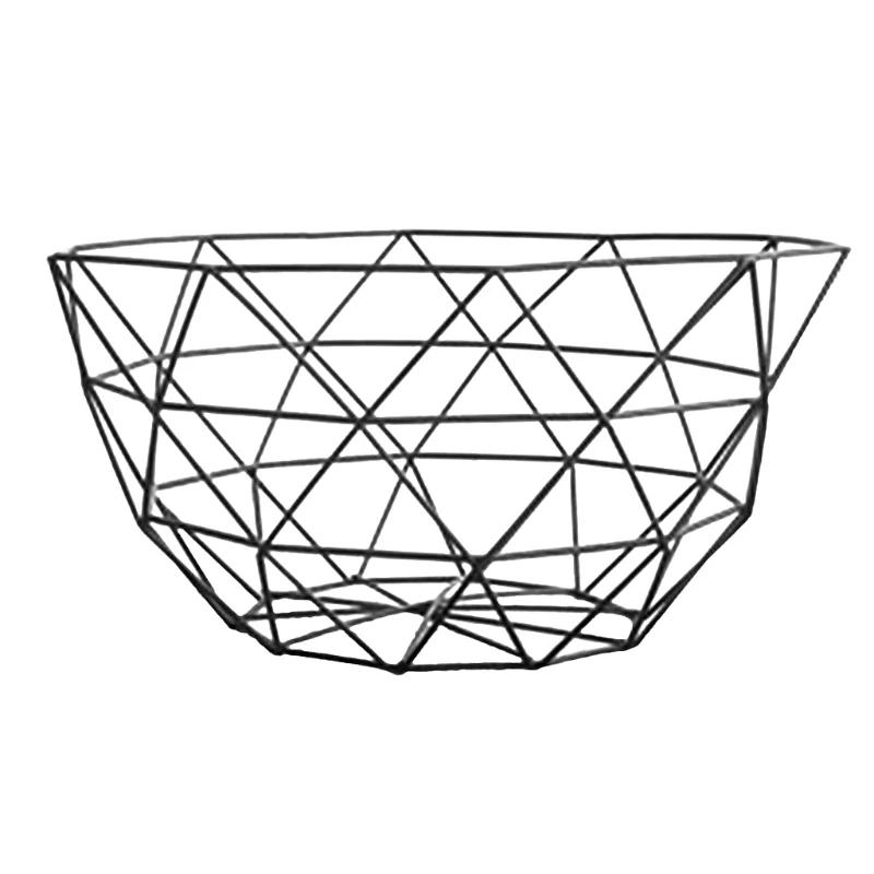 Metal Fruit Vegetable Storage Bowls Kitchen Egg Baskets Holder Nordic Minimalism  Snack Plate  Plates Ceramic