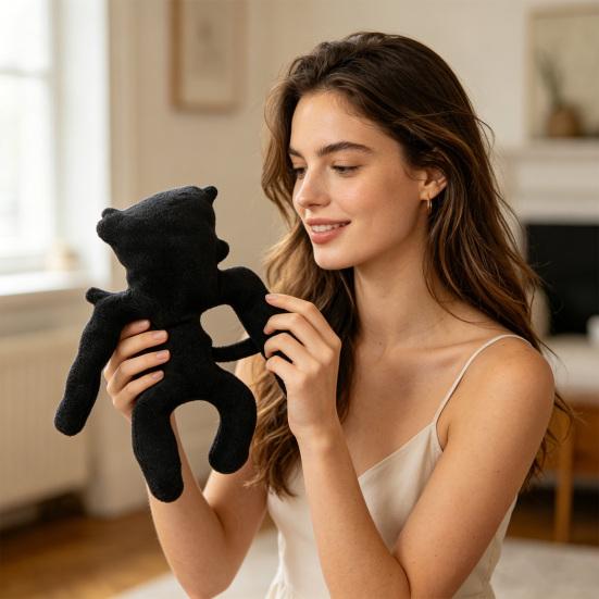 Weiches Grusel-Stofftier, Kuscheltier inspiriert von Horrorspielen, Niedliche seltsame Kreaturenpuppe für das Schlafzimmerregal, Sammlerstück Geschenk für Fans