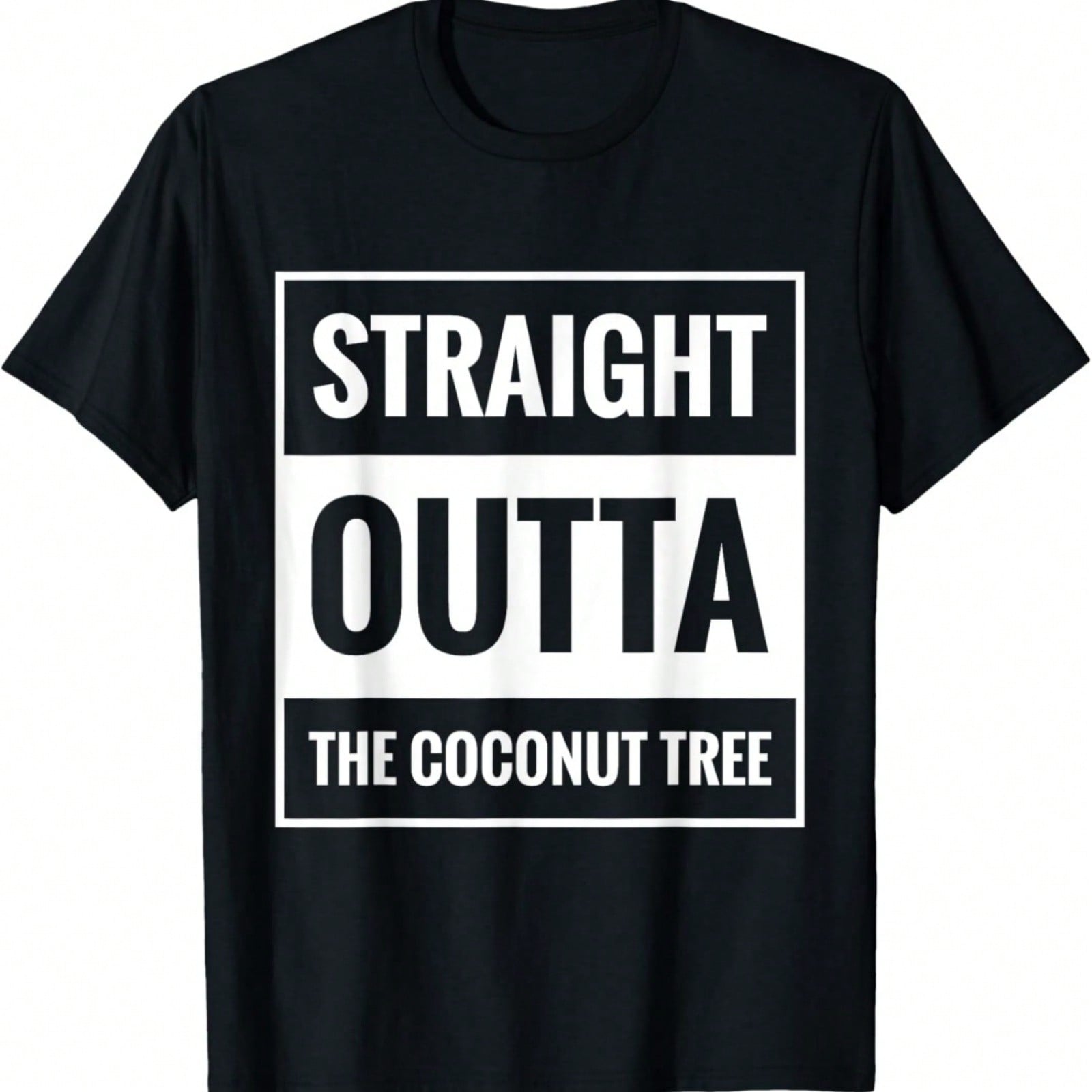 Straight Outta The Coconut Tree Funny Quote T-Shirt S разноцветный