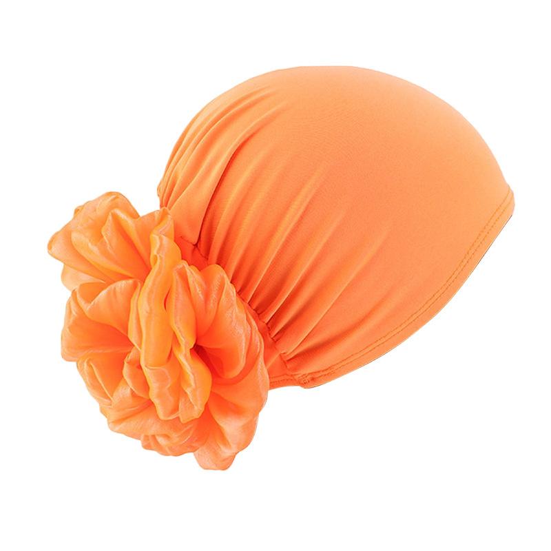 Women Elastic Turban Cap Flower Headscarf Muslim Hijab Undercap Bonnet Hair Loss Cover Chemo Cap Islamic Head Wrap Beanie