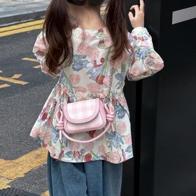 Fresh & Cute Girls' Mini Saddle Bag - Parent-Child Chain Crossbody Bag for Little Princess