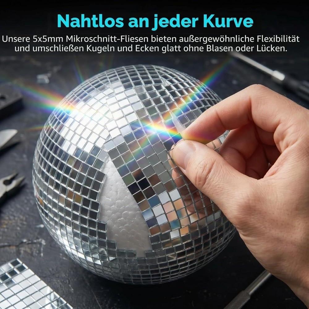 Flexible Sheet Mosaic Mirror Tiles Reflective Surface DIY Mirror Mosaic Sheets Home Decoration