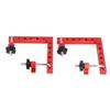 2 Set 160 X 160mm Clamping Squares Aluminum Alloy 90 Degree Corner Clamp Set Metric and Imperial Sca