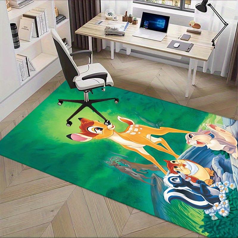 Office Rug Bambi, Thumper Theme 3D Printed Anti-Slip Rug-Machine Washable for Living Room