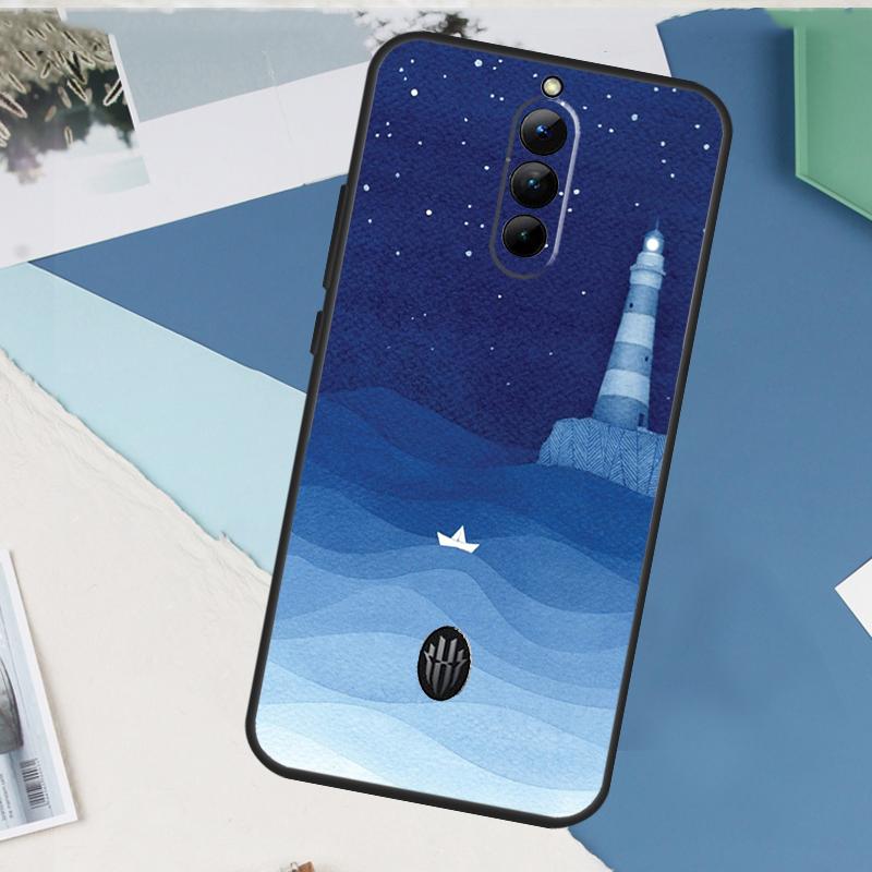 Ocean Waves Sailboat Case For ZTE Nubia Red Magic 11 10 9 8 8S 9S 10S Pro Plus 6 7 6S 7S Pro 5G 6R 10 Air Cover