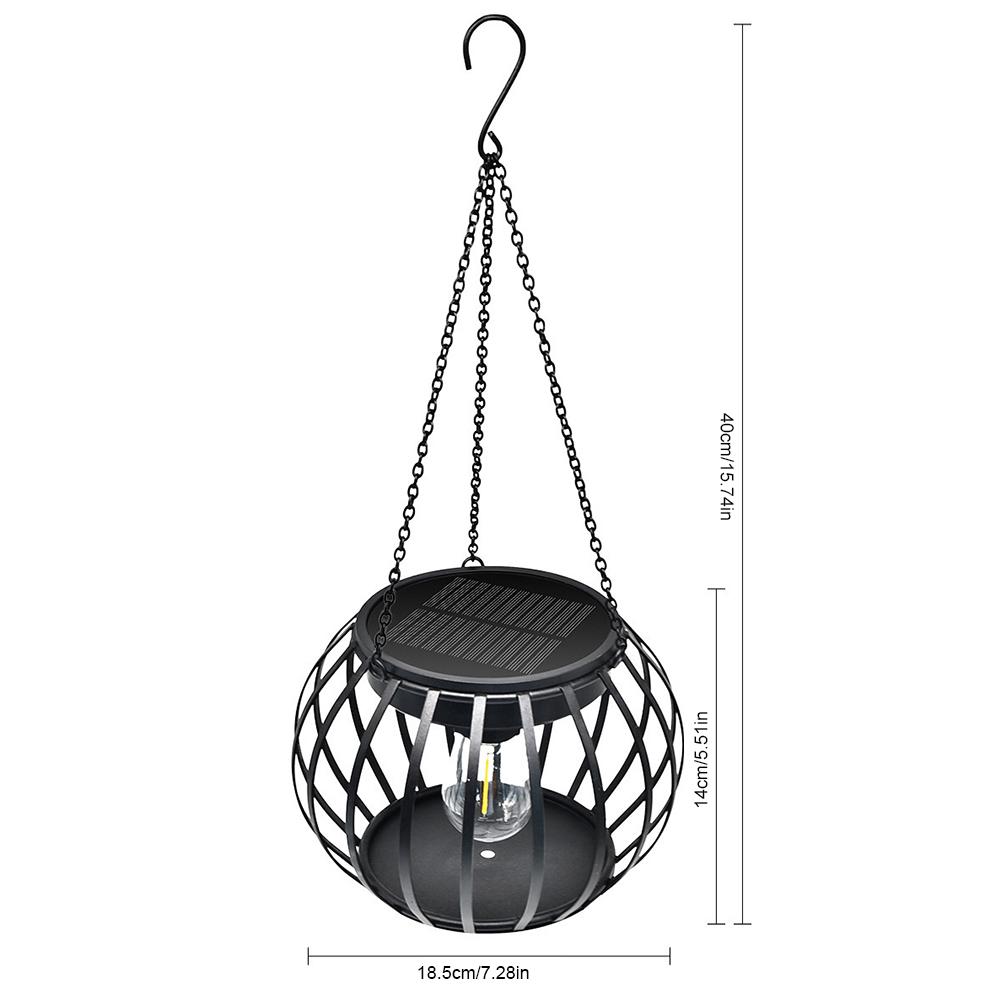 2Pcs Solar Rustic Pumpkin Light IP65 Waterproof Vintage Decorative Light 800mAh LED Pendant Lantern Tree Garden Patio Decoration