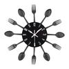 Nordic Metal Creative Wall Clock - Artful Quartz Design for Kitchen or Living Room