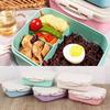 Divided Student Lunch Box with Lid Food Storage Container Portable Microwave Oven Lunch Box Picnic