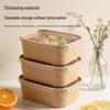 HANDUNYOU Disposable Kraft Paper Food Containers