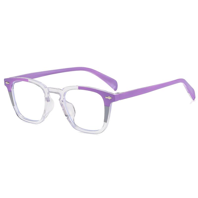 New Retro Square Rivets Sunglasses Women Shades UV400 Fashion Punk Trending Clear Gradient Men Sun Glasses