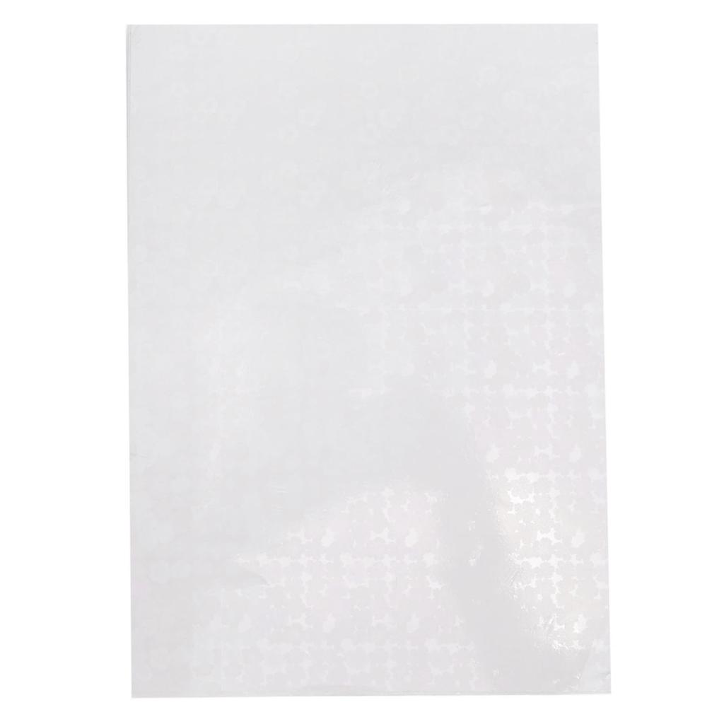 50 Stück Laminierfolien Dreidimensionales Pflaumenblütenmuster Schützende PVC-Folie für Bilder