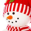 Standing Snowman Decorations Holiday Centerpiece Christmas Decor Retractable Long Leg Plush Standing Snowman For Home Desktop