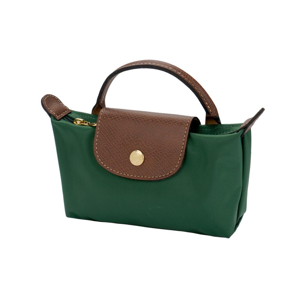 Longchamp Le Pliage 17 Brand Logo Minimalist Fashion Zipper Closure Nylon Dumpling Tote Bag Women tote bag British-Green 34175089P95