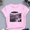 2026  Funny Casual Ufo Cat Kawaii Design Print T Shirts Kids Children's T-shirt Anime Boys Girls Summer Spring Casual Top Tee