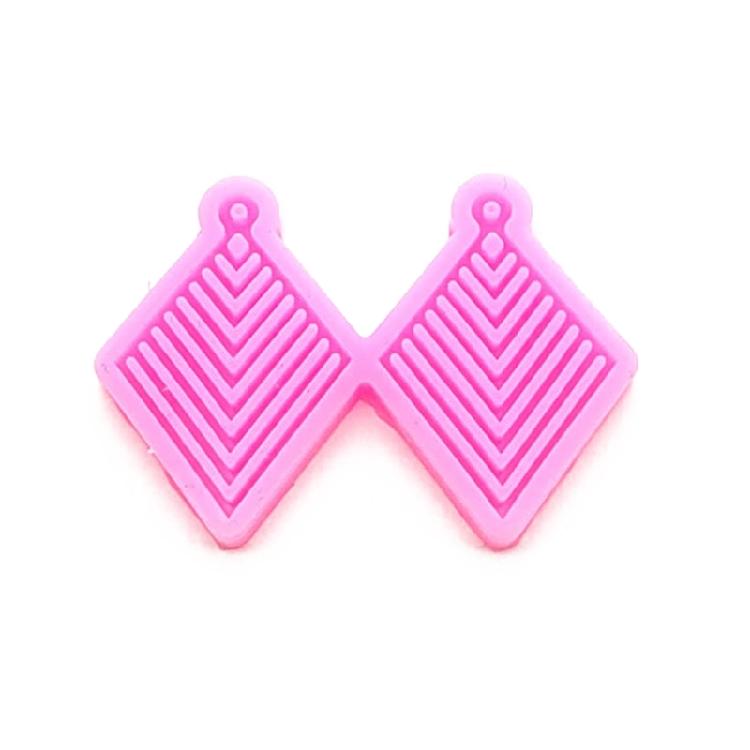 1PC Heart Star Flower Shape Resin Craft Silicone Mold Pendant Mould Earrings Moulds for Unique Necklace and Earring