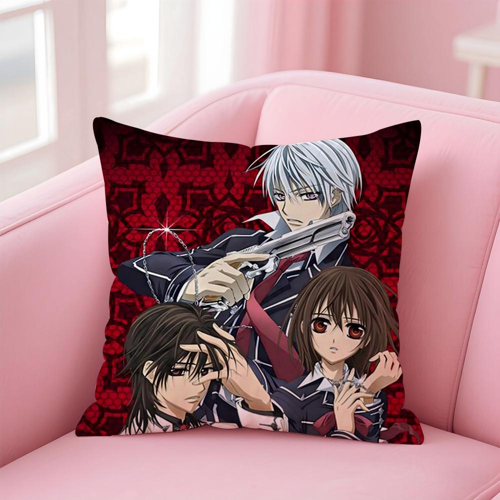 V-Vampire Knight Cushion Cover Comfortable Reversible Pillow Cover Ideal for Car Sofa Bedroom & Beyond