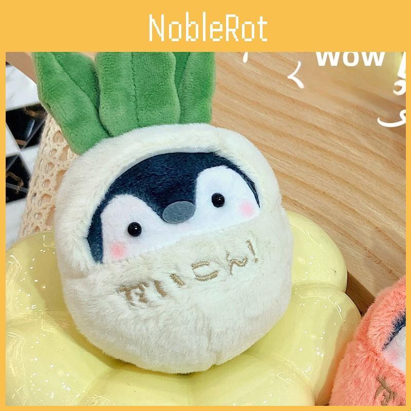 Cartoon Carrot Penguin Plush Keyring With Embroidered Detail For Collectors Kids