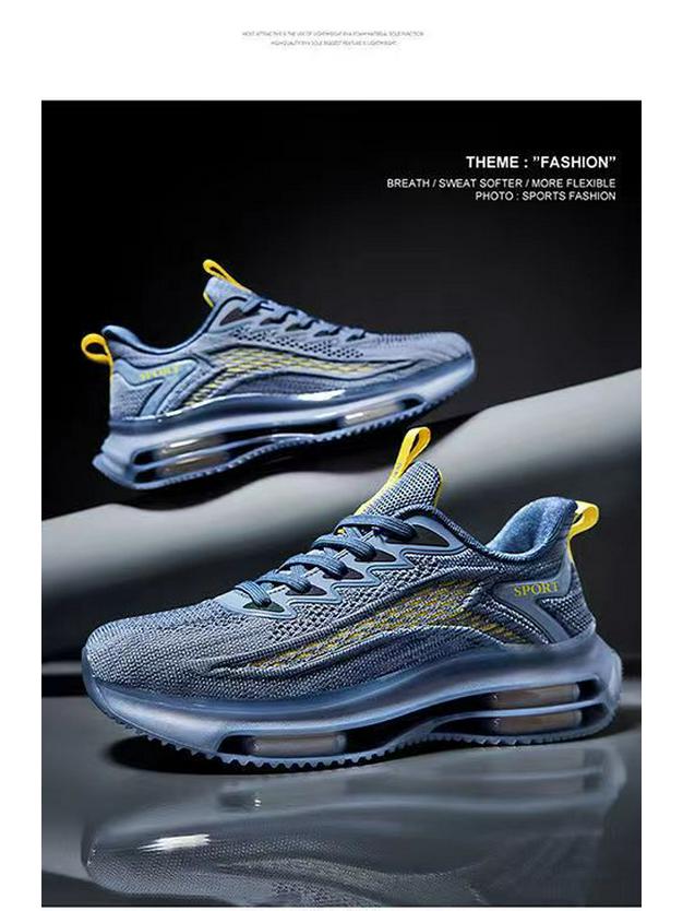 Men's 2025 Air Cushion Running Shoes: Spring & Autumn Casual Sport Shoes with Shock Absorption