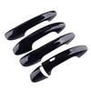 5Pcs Car Exterior Black Door Handle Cover Trim Frame Fit For Mercedes Benz C E GLC Class W205 X253 W213 2016 2017 2018 LHD