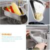 Triangle Drain Basket: Triangle Filter Basket - Stainless Steel Sink Basket - Kitchen Sink Sponge Holder Strainer Fruits Washing Basket Refrigerator