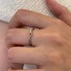 Korean Style Geometric Diamond Ring: Cool & Simple, Light Luxury, Versatile Fashion
