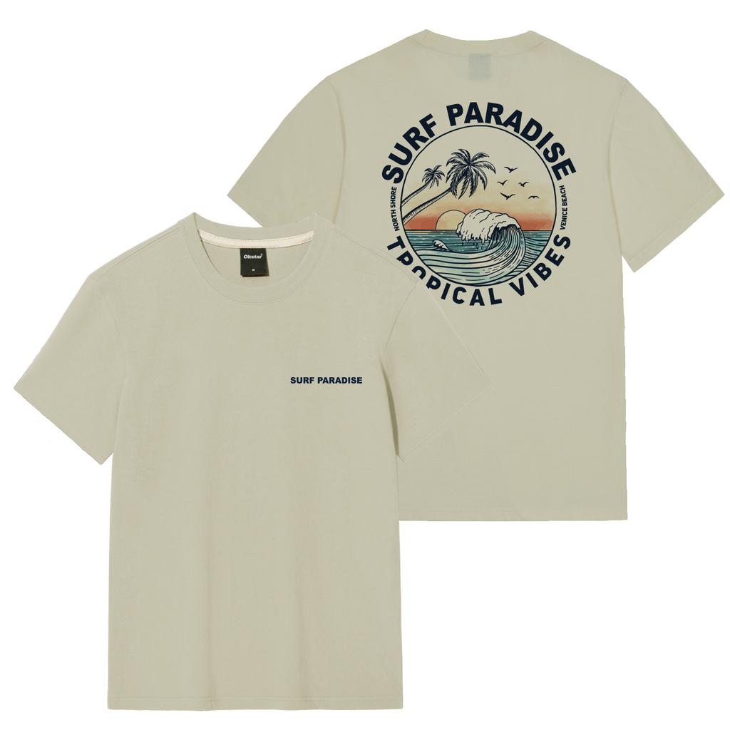 OKSTAR Surfing Venice Beach Short Sleeve T-Shirt (Type B)