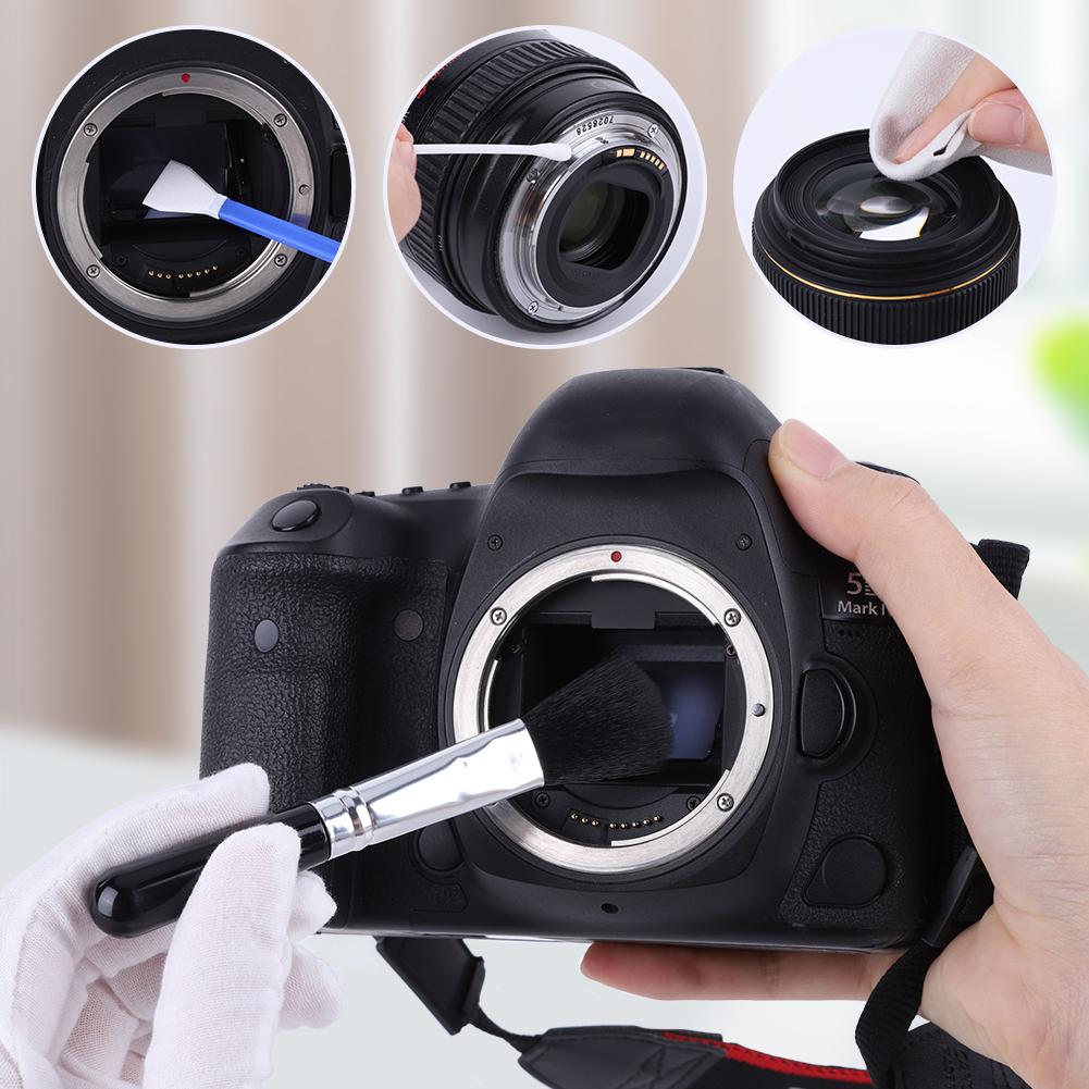 Professional Camera Cleaning Kit Air Blower/Swabs/Cleaning Cloth/Cleaning Brush for DSLR Cameras Computer and Smartphone Lens